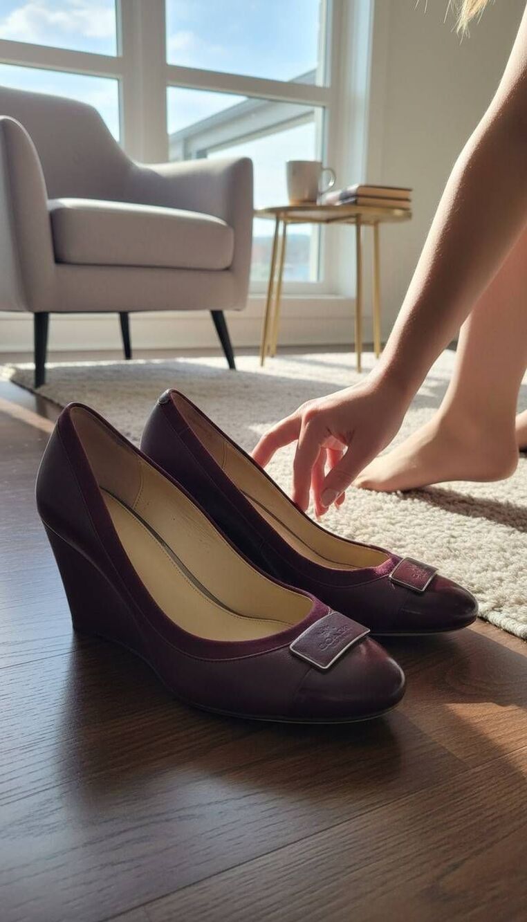 Coach wedge heels